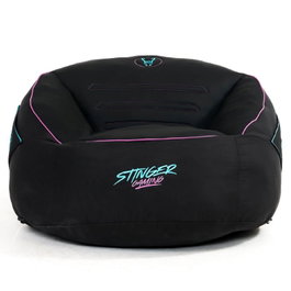 Woxter Puff Stinger Gaming GM26-114 con Relleno - Azul y Negro, Tela Antimanchas, Doble Costura